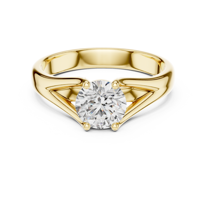 14K Gold IGI Certified 1.00 CT Lab-Grown Diamond Solitaire Ring