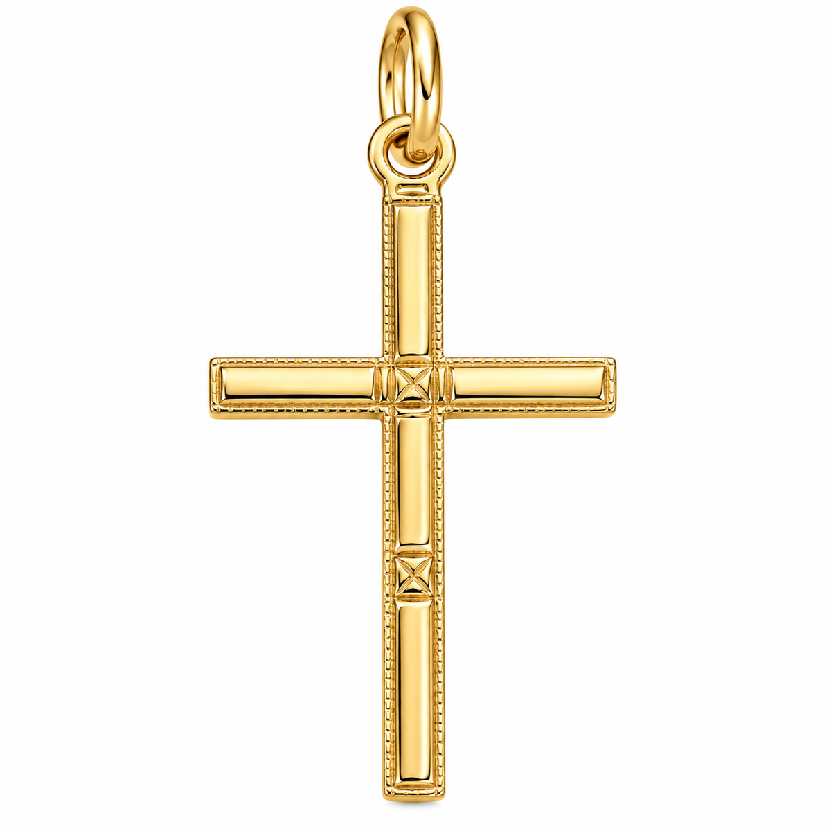 14K Yellow Gold 0.41gm Cross Pendant Only