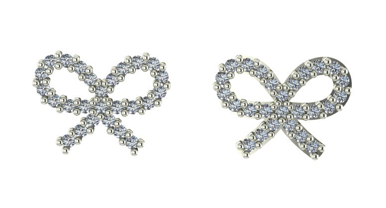 Diamond Bow Earrings -.25ctw