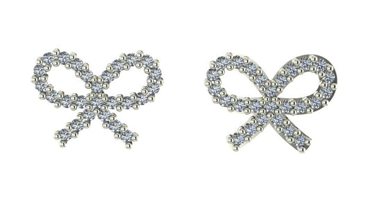 Diamond Bow Earrings -.25ctw