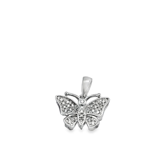 10kt 0.25ct Butterfly Diamond Pendant Only