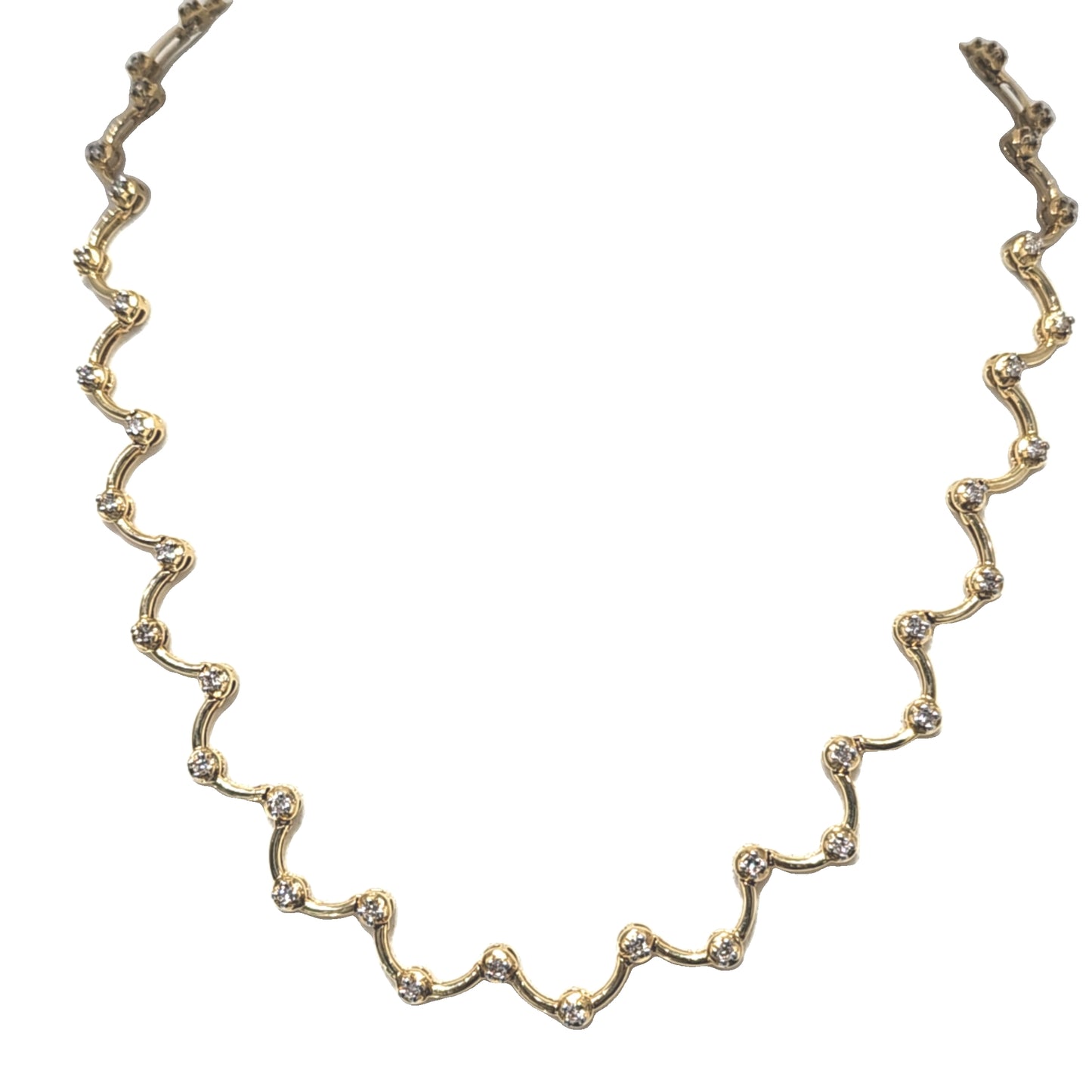 2.02ctw Natural Diamond Necklace in 14kt Yellow Gold