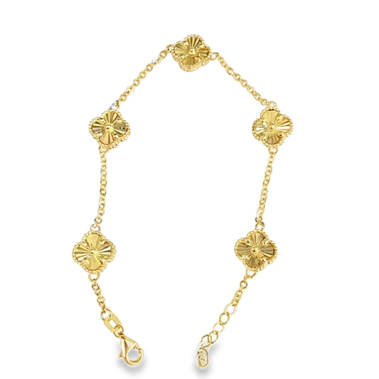 14kt Gold Flower Bracelet