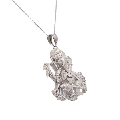 Special Edition Silver Ganesh Necklace Pendant