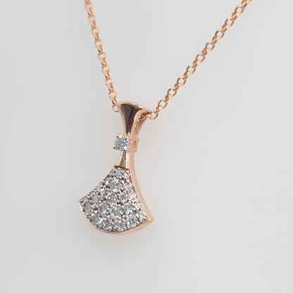 14KT Rose Gold Diamond Fashion Necklace – 0.36 CTW