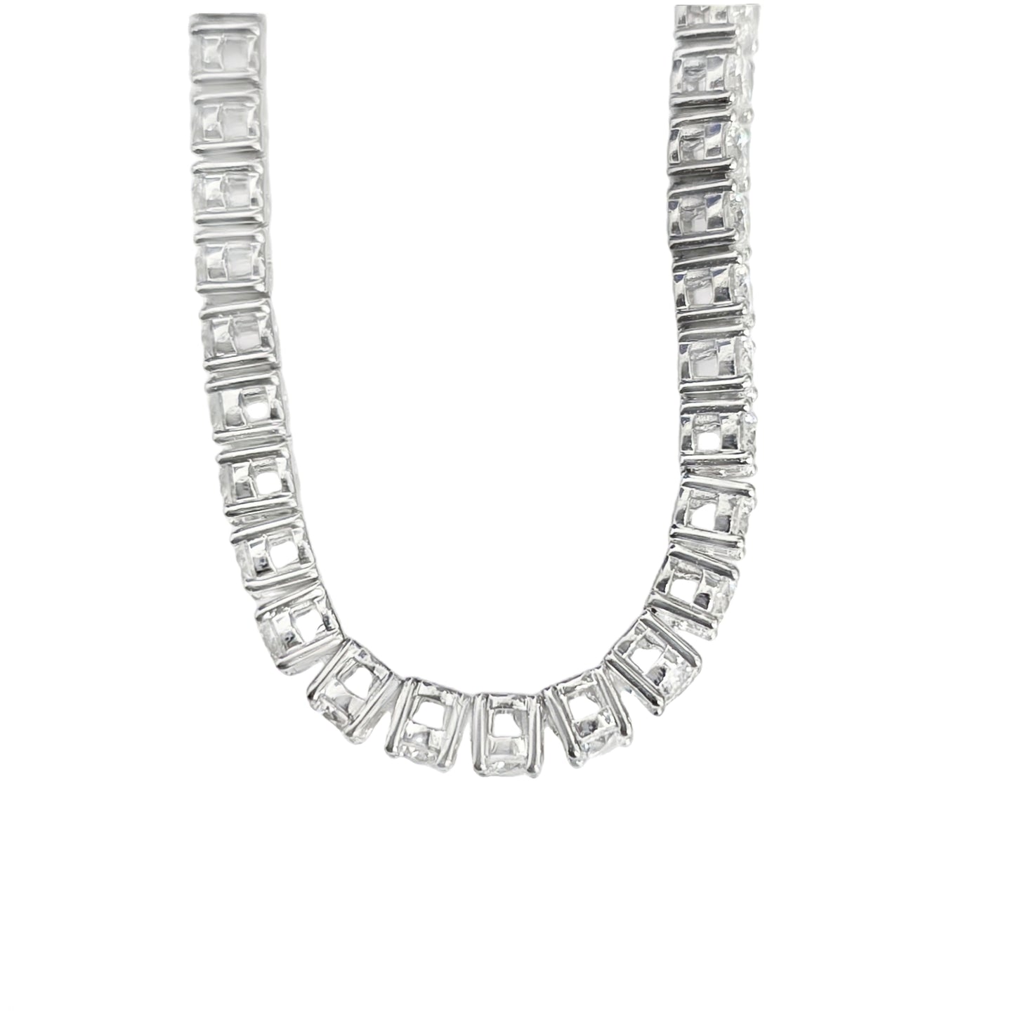 6.98 ctw Lab Grown Diamond Tennis Bracelet – 14KT White Gold