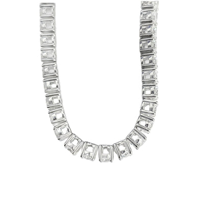 6.98 ctw Lab Grown Diamond Tennis Bracelet – 14KT White Gold