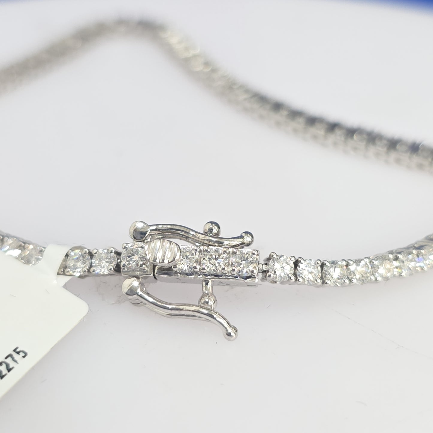 6.98 ctw Lab Grown Diamond Tennis Bracelet – 14KT White Gold