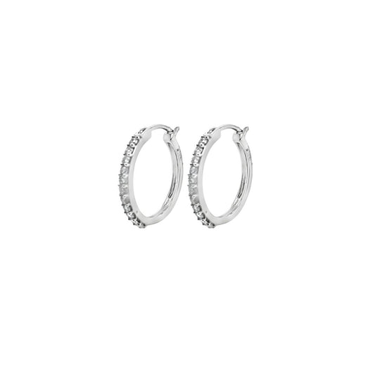 0.80ctw Diamond Hoop Earrings