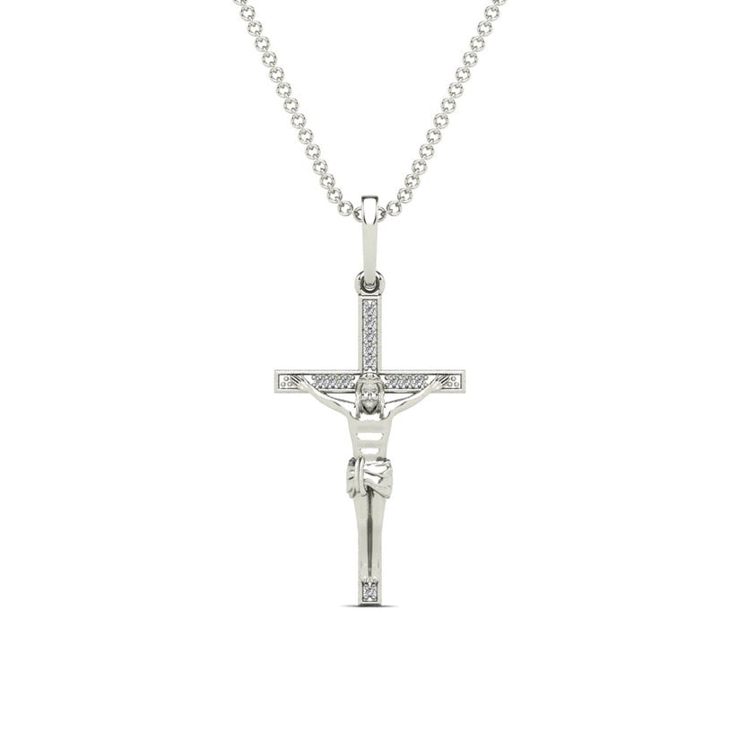 Diamond Jesus Cross Pendant - Pristine J LLC