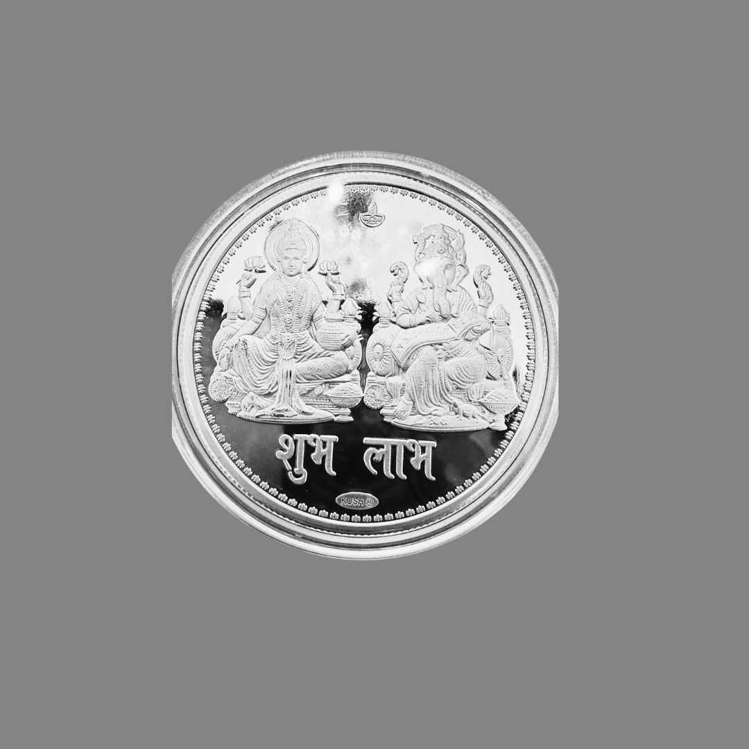 Enriching Prosperity: 1 Oz Laxmi & Ganesh Ji Silver Coin - Pristine J LLC