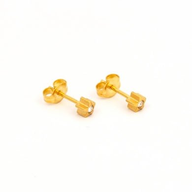 Gold Plated 4MM Starlite with April Crystal - Pristine J LLC