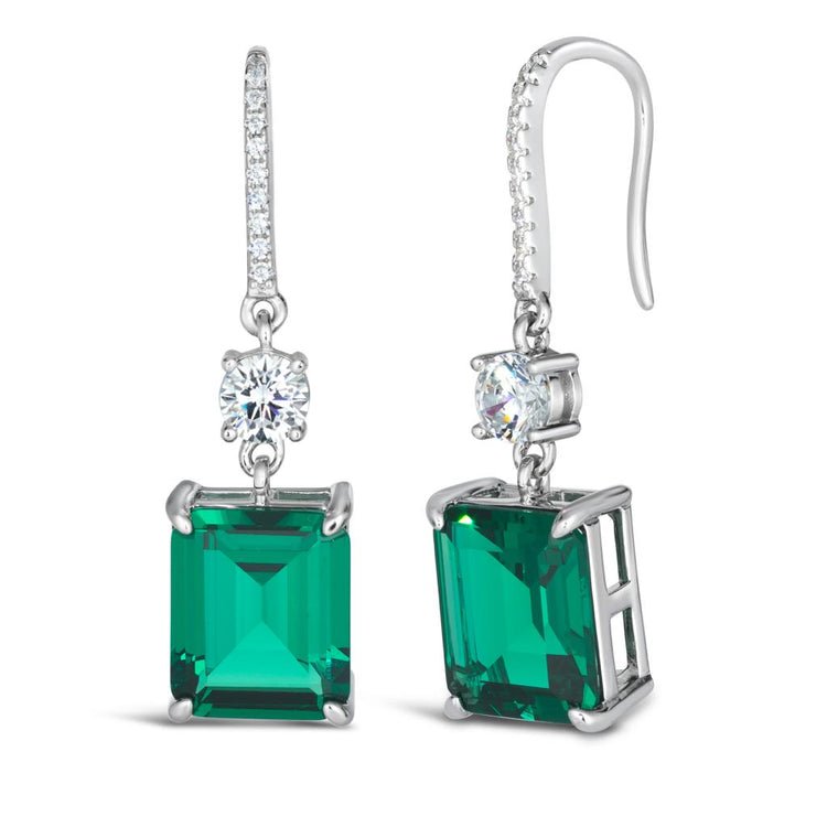 Grace 15 Emerald Green Earrings - Pristine J LLC