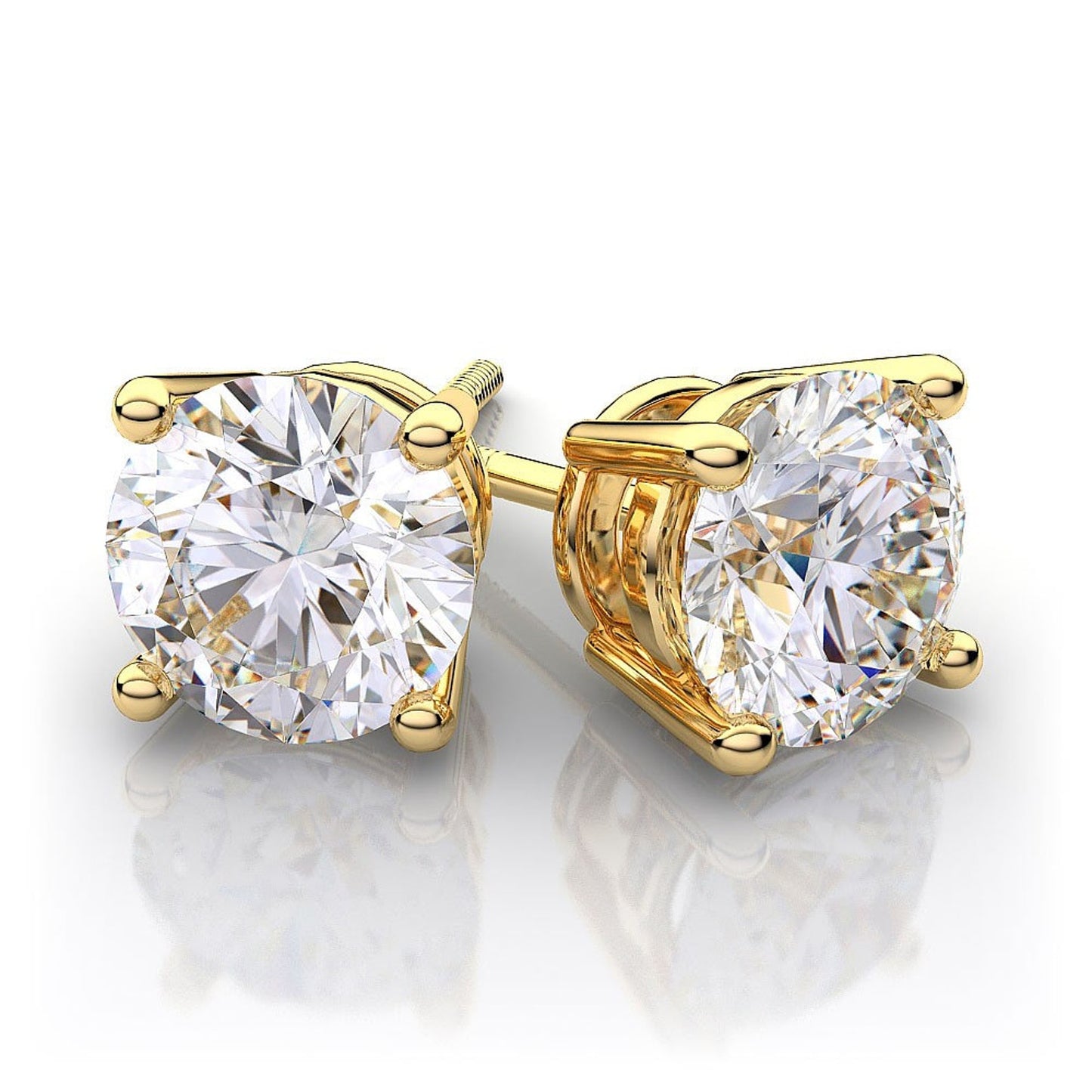 1.00ctw Round Lab Grown Diamond Studs - Mothers Day Special