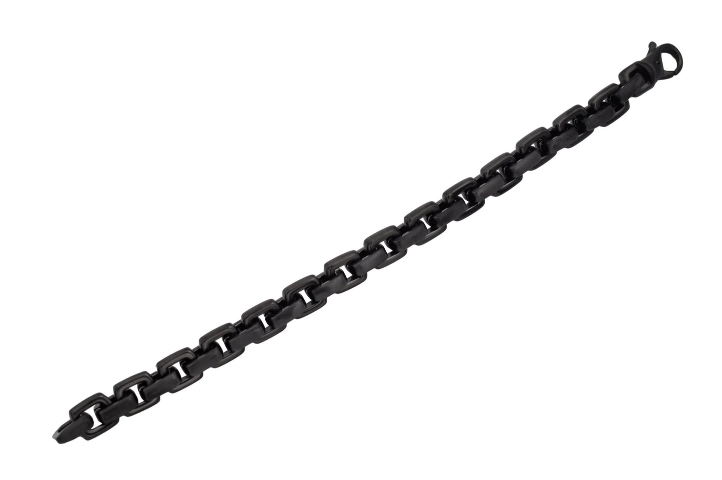 Men's Black Stainless Steel Square Link Chain Bracelet - Pristine J LLC