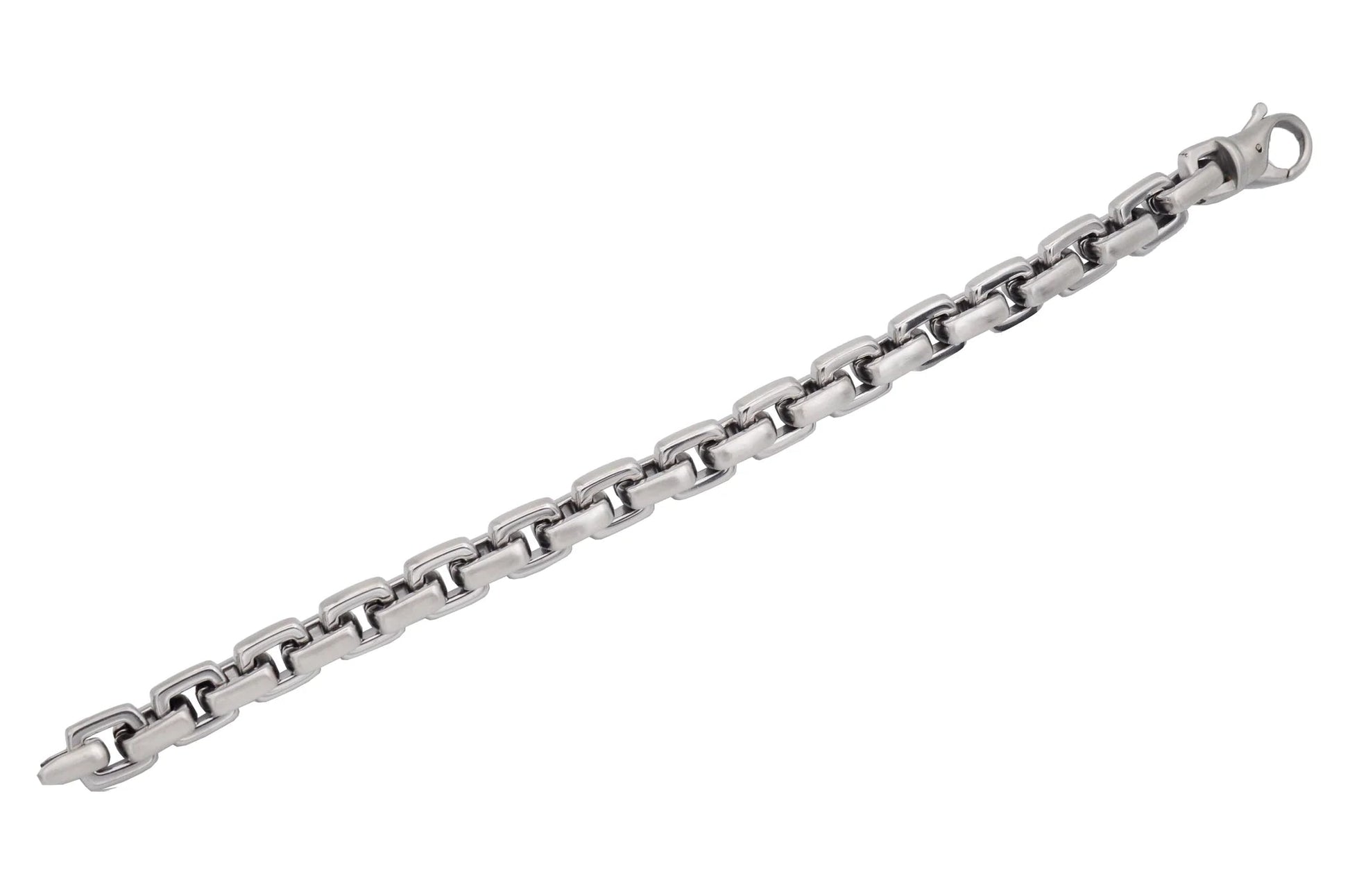 Mens Stainless Steel Square Link Chain Bracelet - Pristine J LLC