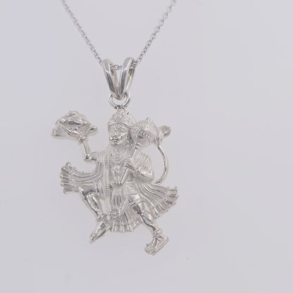 Special Edition Silver Hanuman Necklace Pendant