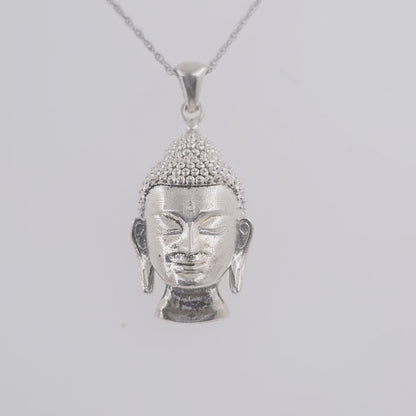 Special Edition Silver Buddha Necklace Pendant -Small