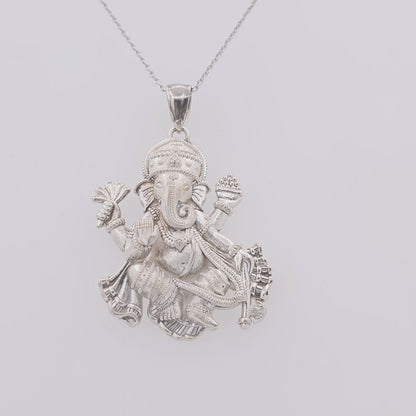 Special Edition Silver Ganesh Necklace Pendant