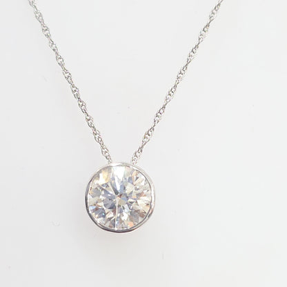 2.00ctw Round Diamond Solitaire Lab Grown Necklace