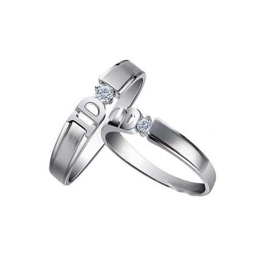 His and Her I-DO Engagement Duo Set Rings- 0.10ctw