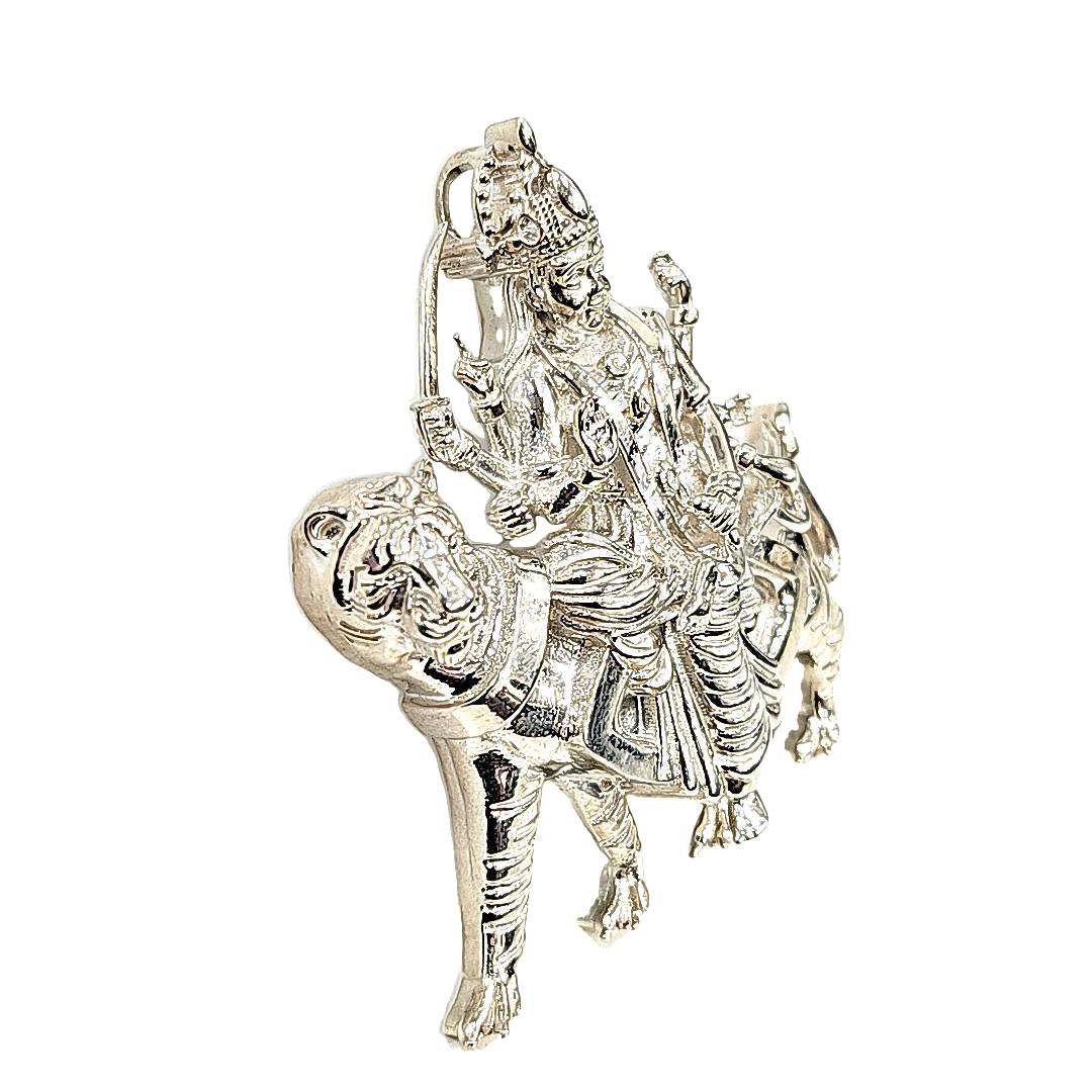 Special Edition Silver Durga Necklace Pendant - Pristine J LLC