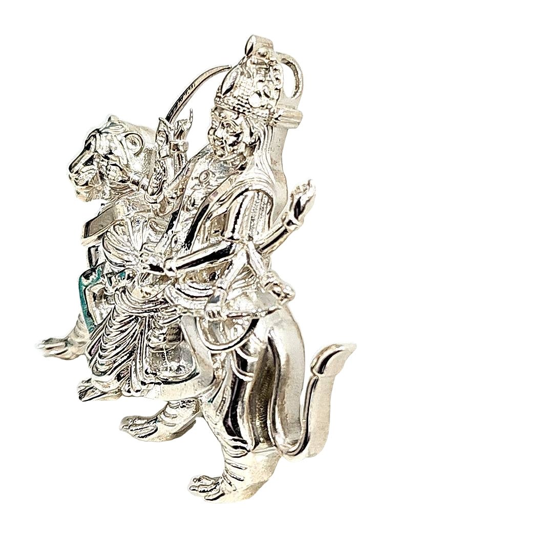 Special Edition Silver Durga Necklace Pendant - Pristine J LLC