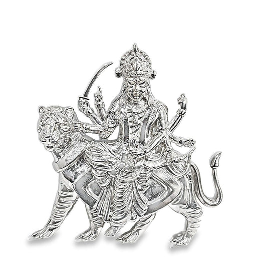 Special Edition Silver Durga Necklace Pendant - Pristine J LLC