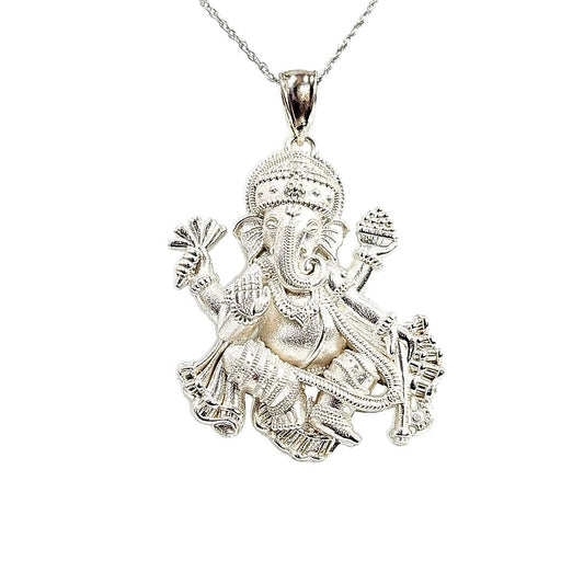 Special Edition Silver Ganesh Necklace Pendant - Pristine J LLC