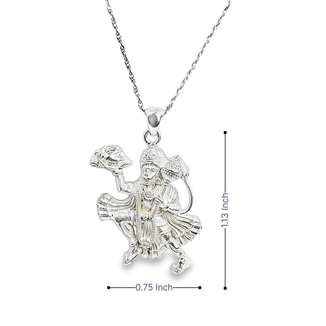 Special Edition Silver Hanuman Necklace Pendant - Pristine J LLC