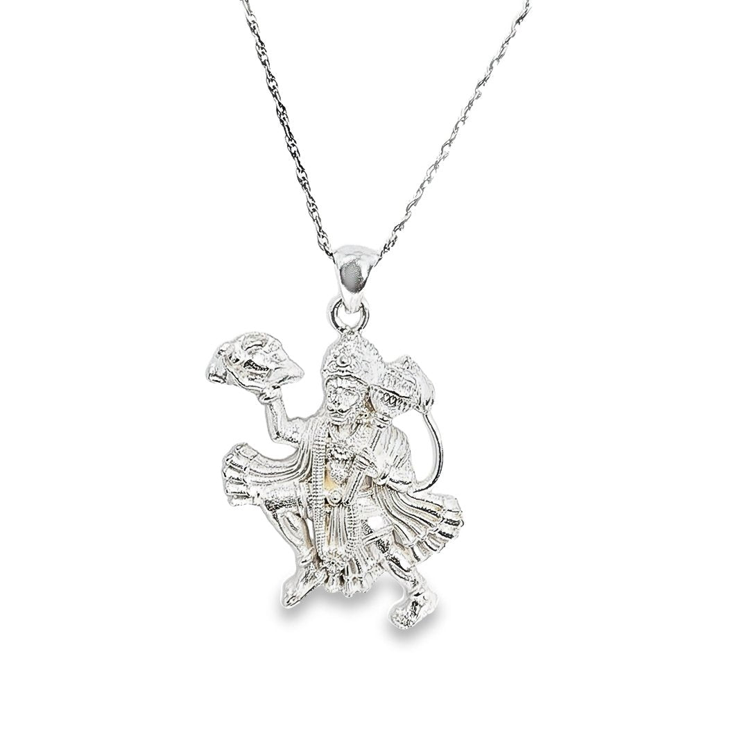 Special Edition Silver Hanuman Necklace Pendant - Pristine J LLC