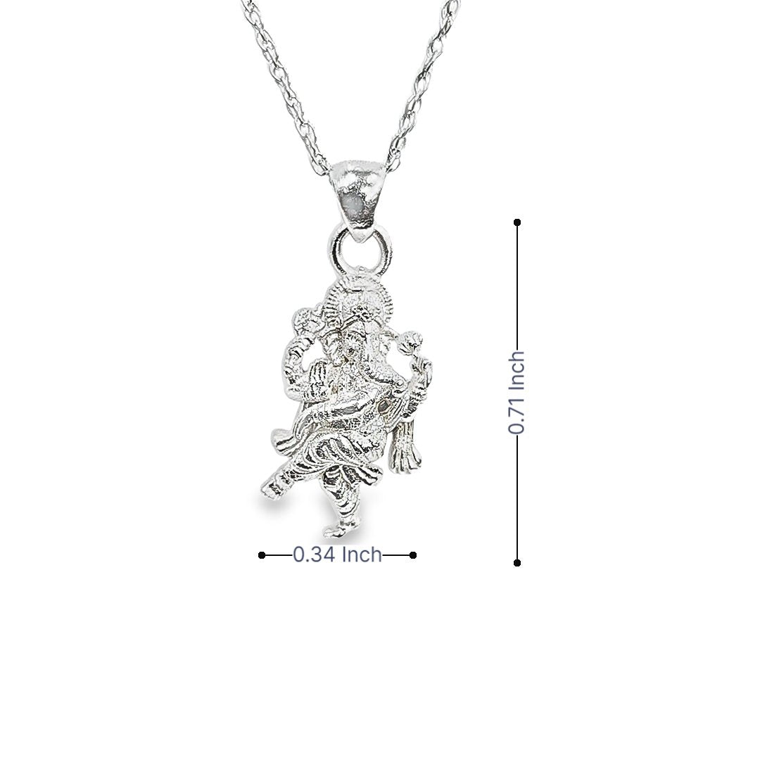 Special Edition Silver Petite Ganesh Necklace Pendant - Pristine J LLC