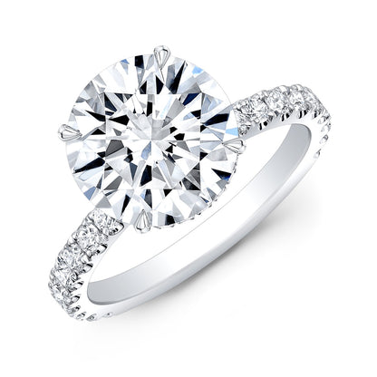 Celestial Bride by Bliss Bridal Collection™ – 14KT Gold Hidden Halo Lab-Grown Diamond Engagement Ring | 4.72 CTW | IGI Certified