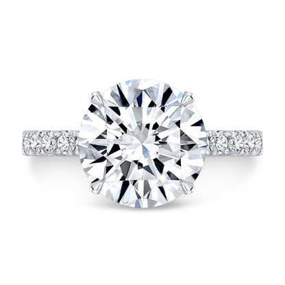 Celestial Bride by Bliss Bridal Collection™ – 14KT Gold Hidden Halo Lab-Grown Diamond Engagement Ring | 4.72 CTW | IGI Certified