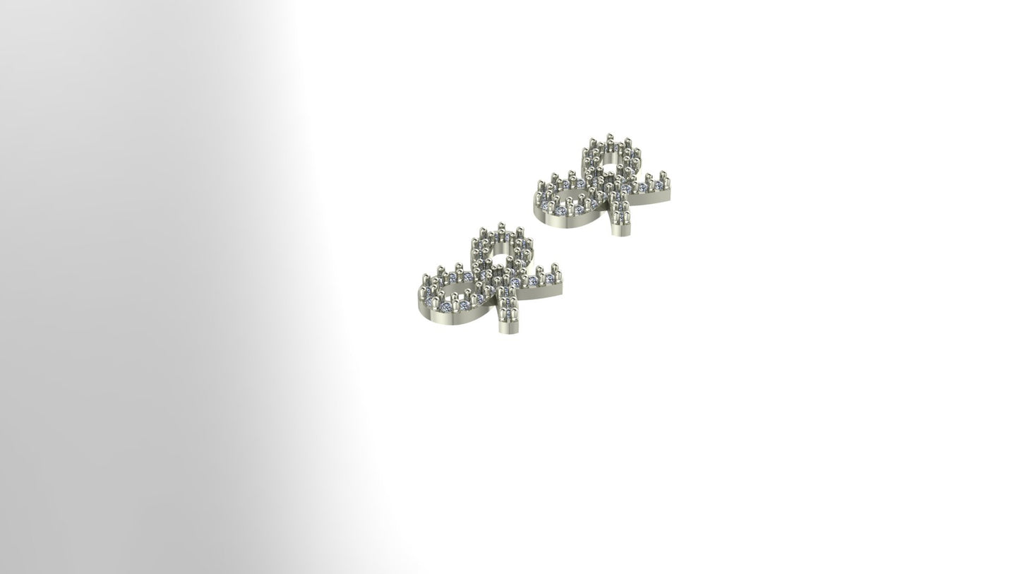 Diamond Bow Earrings -.25ctw