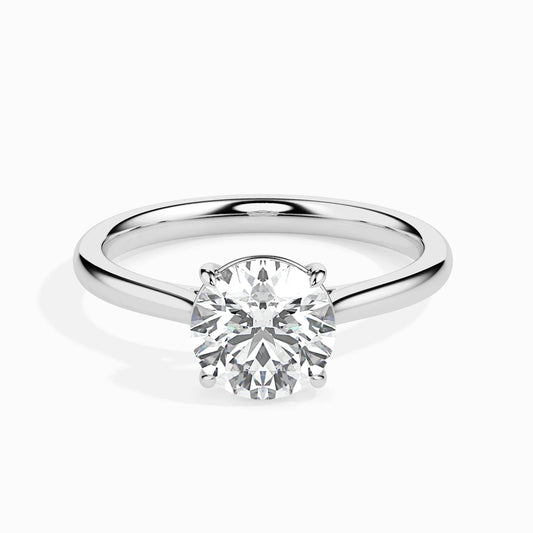 0.25ctw Solitaire Diamond Wedding Ring in 14K Solid Gold – Size 7 (Free resizing 6–8)