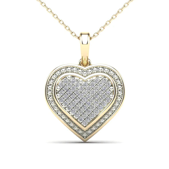 0.12ctw Diamond Heart Pendant